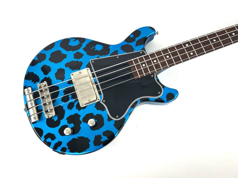 Rock N Roll Relics Thunders Bass 2025 - Blue Metallic Leopard Print image 1