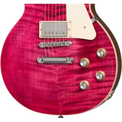 Gibson Les Paul Standard 60s Figured Top Electric Guitar - Translucent Fuchsia image 2