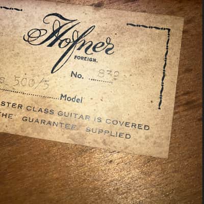 Hofner 500/5 President Bass No.832 image 6