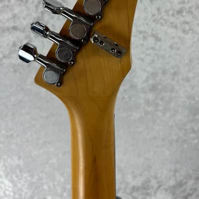Vintage Westone Spectrum electric guitar with reverse headstock in reverse silverburst(?) image 2
