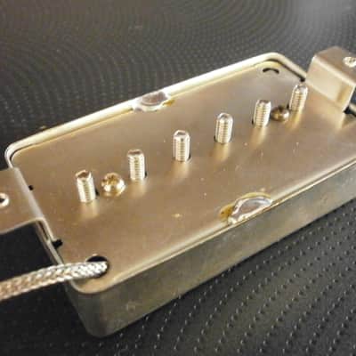 Q pickups Humbucker Sized P90s Set GOLD FOIL Raw cover PAF Fits Gibson Epi Greco Ibanez P90 Tone image 11