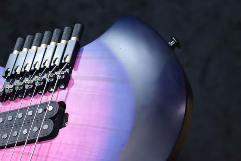 NK Guitars 7-String Headless Flame Top Purple Blue Burst | Reverb