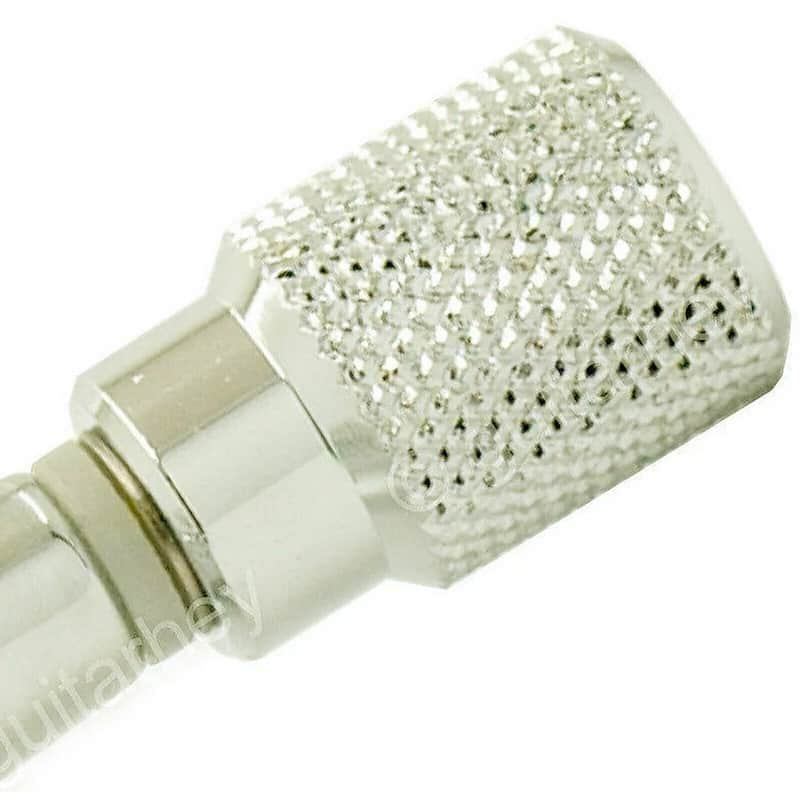 NEW (6) Genuine Hipshot Industrial Knurled Tuner Buttons w/ Screws - NICKEL image 1