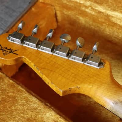Fender Custom shop‘60 Stratocaster Heavy Relic Olympic White over Paisley 2016 image 8