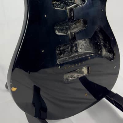 Unbranded Strat Style Electric Guitar Body - Black image 5