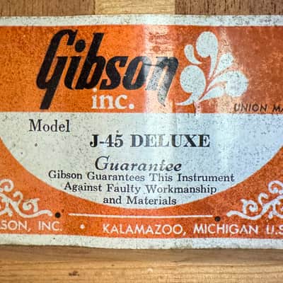 Gibson J-45 Deluxe 1969 - 1982 - Sunburst image 2