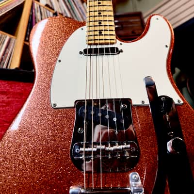 ⚡︎1995 FENDER AMERICAN TELECASTER ⚡︎ BIGSBY ⚡︎ CHAMPAGNE SPARKLE image 13