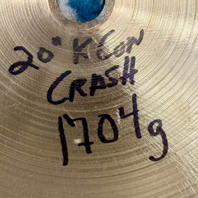 SUPER THIN! (LIKE NEW) 20” Zildjian K CONSTANTINOPLE SOUND LAB PROTOTYPE Crash 1704g image 8