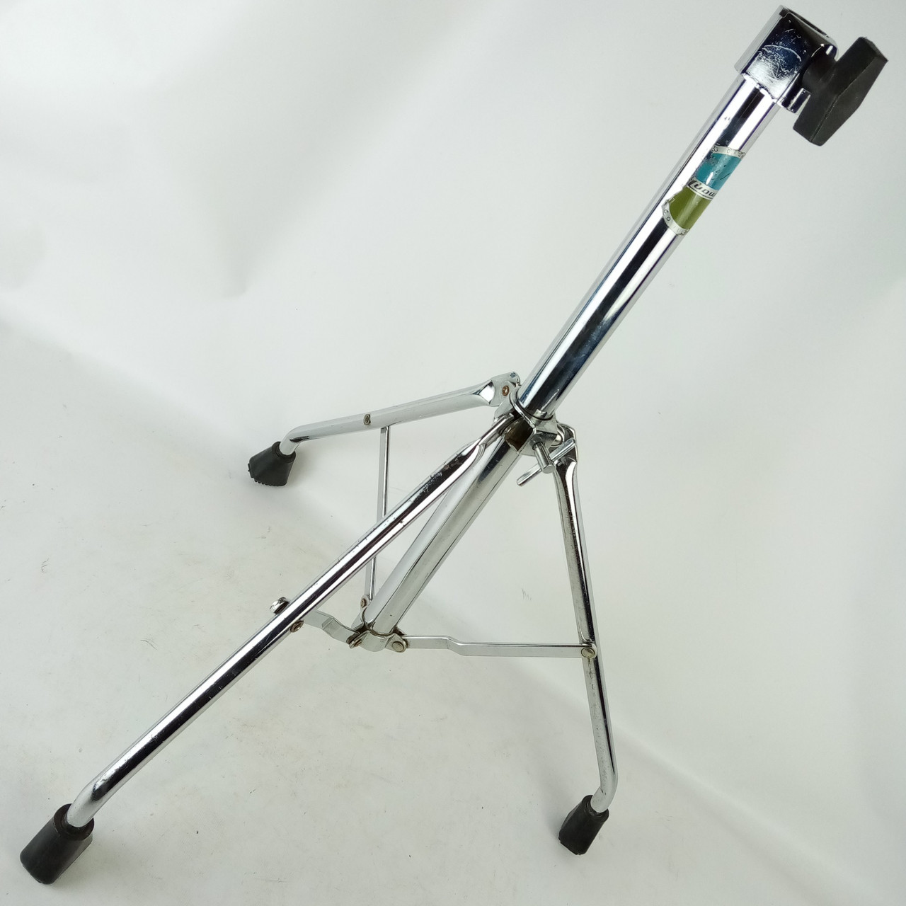 Ludwig Double Tom Drum/Cymbal Stand Holder Tripod Base Hercules Vintage 70s B/O — main photograph