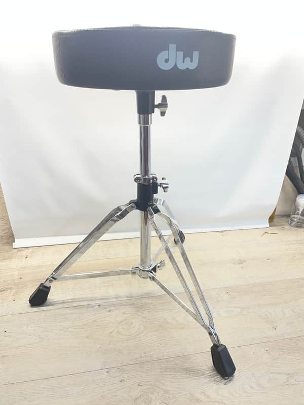 DW DWCP3100 3000 Series Round Drum Throne with Vise Memory Lock 2010s - Chrome image 1