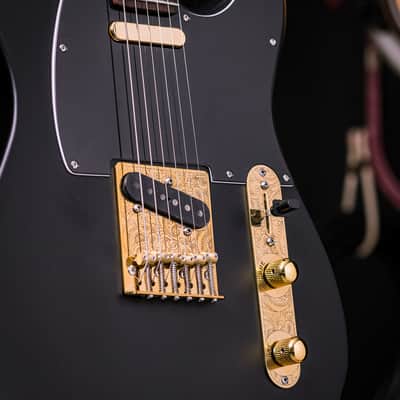 TL Paisley Hardware Kit (Tele/Telecaster Bridge & Plates / Engraved) image 3