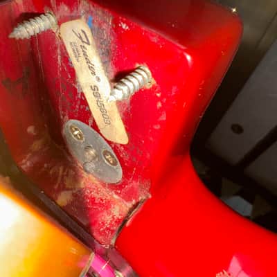 Vintage 1981 Fender Stratocaster USA Translucent Red Kahler Guitar OHSC 1970s image 19