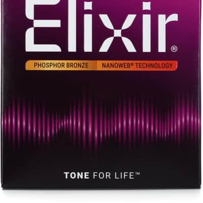 Elixir Strings 16002 Nanoweb Phosphor Bronze Acoustic Guitar Strings - .010-.047 Extra Light image 2