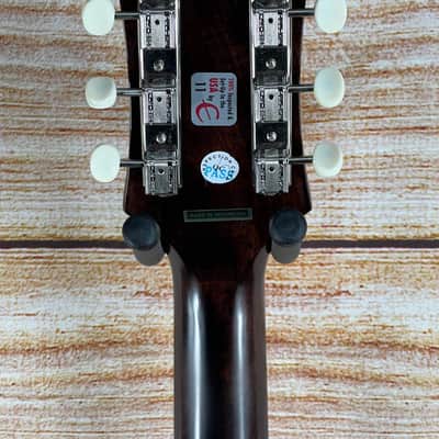 Epiphone Inspired by Gibson J-45 EC Acoustic-Electric Guitar - Aged Vintage Sunburst - copy image 6