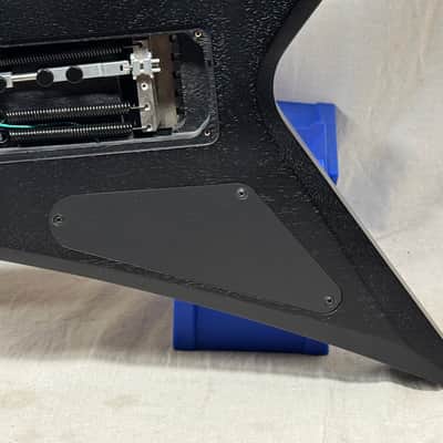 Washburn USA Custom Shop Vindicator Flying V Guitar with Case - Black image 15