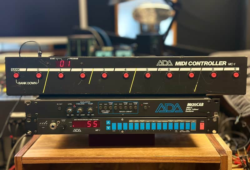 A/DA MP-1 Tube Guitar Preamp MEGA BUNDLE - SERVICED - 1980s - Black - Includes MicroCAB and MC-1 MIDI Controller image 1