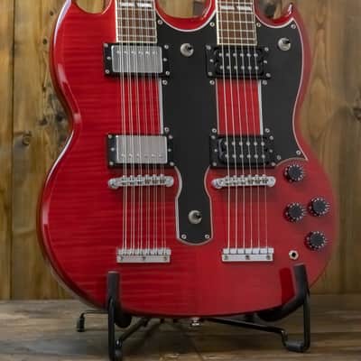 Epiphone G-1275 Custom Double-Neck Guitar - Cherry image 1