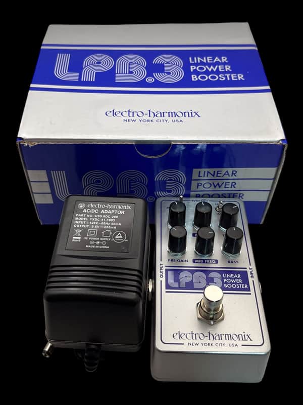 Electro-Harmonix LPB-3 Linear Power Booster 2024 - Present - Silver / Blue X7625 image 1