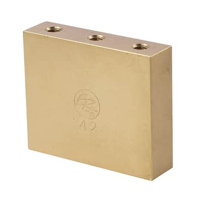 Genuine Floyd Rose FROFTB42 Original Fat Brass Tremolo Upgrade Block, 42mm image 5
