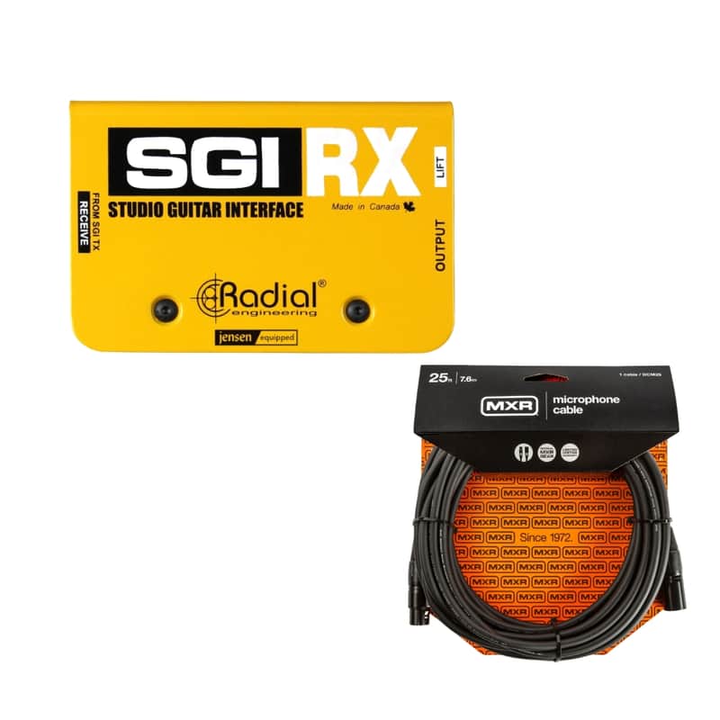 Radial Engineering SGI TX/RX Instrument Line Driver System w/ 25ft. XLR image 1