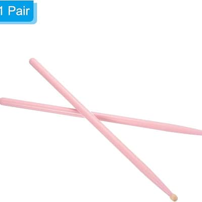 Maple Wood Drumstick Anti Slip Handle Grips 5A Pink Classic Drum Stick Wood Tip for Drumming Musical Instrument Percussion image 1