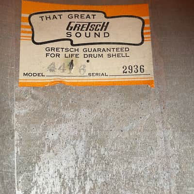 1960s Gretsch 9x13 Tom Single Drum Round Badge 6-Ply Tangerine Sparkle image 14