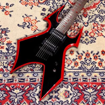 2007 B.C. Rich MK3 Warbeast 7-String - Black w/ Red Bevel image 3