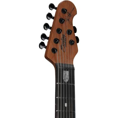 Sterling by Music Man John Petrucci JP157DQM Electric Guitar (with Gig Bag), Cerulean Blue image 4