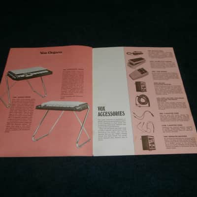 Vintage 1969 Vox Catalog! Voxtron Guitars, Acoustic, Amps, Organ! image 8