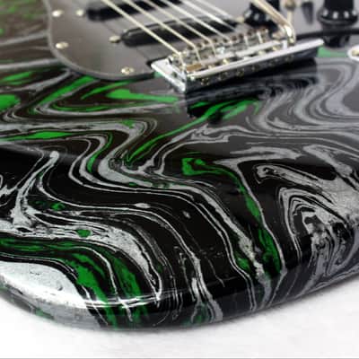 Custom Swirl Painted and Upgraded Arbor Strat Style Electric Guitar image 18