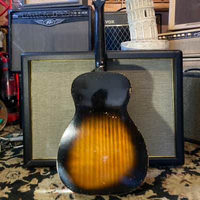 Stella Vintage Small Body Acoustic Blues Box 1940s 1950s - Vintage Sunburst image 6
