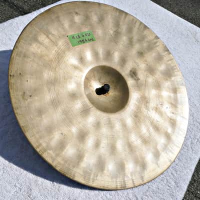 Soleman (?) Vintage 15" Marching Crash Cymbals with Wooden Handles - Traditional Natural Brass - PV Music Drum Shop Inspected and Tested - Play / Sound / Look Great image 10
