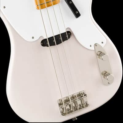 Fender Squier Classic Vibe '50s Precision Bass White Blonde Electric Bass Guitar image 3