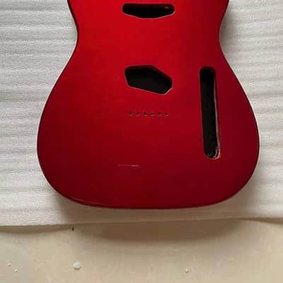 Alder Wood Tele Telecaster Style Guitar Body in Red Finish image 1