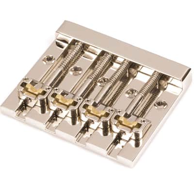 Hipshot MassKicker™ Bass Bridge Nickel, Retrofits 5 Hole BadAssII® 5K400N