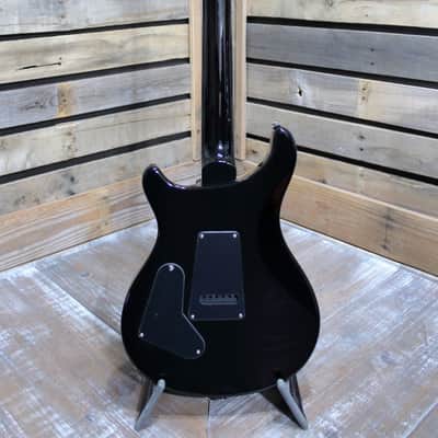 Used (2021) PRS SE Custom 24 Solid Body Electric Guitar Black Gold Burst Finish with Gigbag image 4