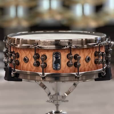MAPEX BPDLMH4460LPW BLACK PANTHER DESIGN LAB VERSATUS 14X4.58" SNARE DRUM PEACH BURL BURST image 1
