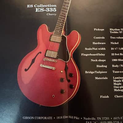 Gibson B.B. King Poster 1993 ES-135 Lucille Herb Ellis 335 165 Howard Roberts fusion II image 6
