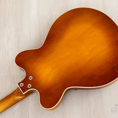 1960s Kay Jazz II Old Kraftsman-Branded Vintage Hollowbody Electric Guitar w/ Kleenex Box, Case image 16