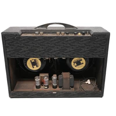 1960's - Gretsch Gretsch Dual Bass 35W 2×12 Tube Combo - Black Tolex image 5