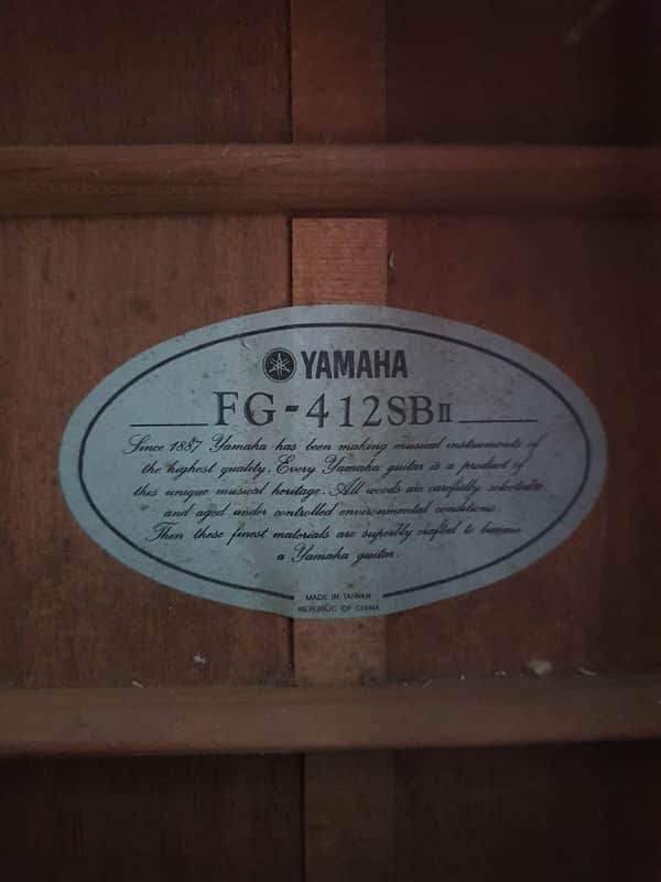 Yamaha FG-412 SB ii 1984 Cherry/Sunburst with Case | Reverb