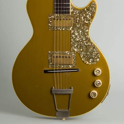 Premier Model 75 Solid Spanish Solid Body Electric Guitar (1954), black tolex hard shell case. image 3