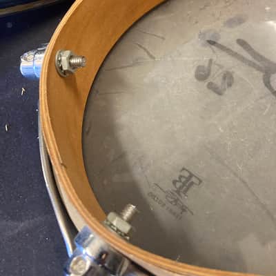 Terry Bozzio's DW - 2x8" Collector's Series Piccolo Tom - Natural Satin Oil, "Db" Autographed! image 9