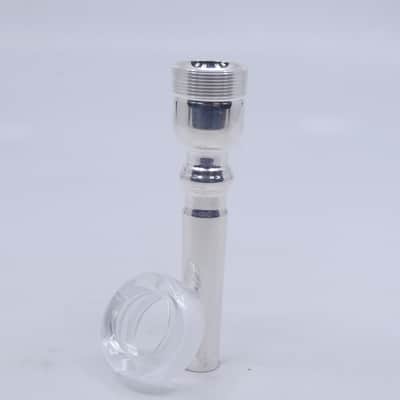 ACB 10.5C Trumpet Mouthpiece with a Clear Acrylic Rim - Silver/Acrylic image 2