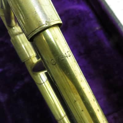 King, by H.N. White Demonstrator Medium Bore Low Pitch Trombone Late 1920s - Brass image 23