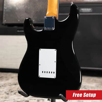 Fender Vintera III Early '60s Stratocaster Electric Guitar - Black with Gig Bag image 2
