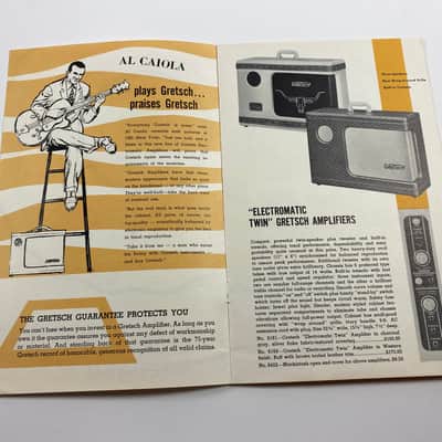 1950s Gretsch Electromatic Amplifier Catalog Case Candy Brochure image 3