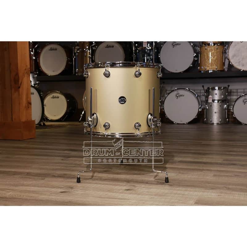 DW Performance Floor Tom 18x16 Hard Satin Gold Mist image 1