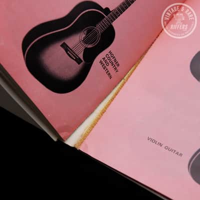 *Very Rare* c.1969 Bell Musical Instruments Limited Guitars, Amplifiers and Accessories Catalog Book Booklet Case Candy Guitar, Bass, Amp etc. Includes WEM Watkins Copicat, Shure, Selmer, Hagstrom, Hofner image 3