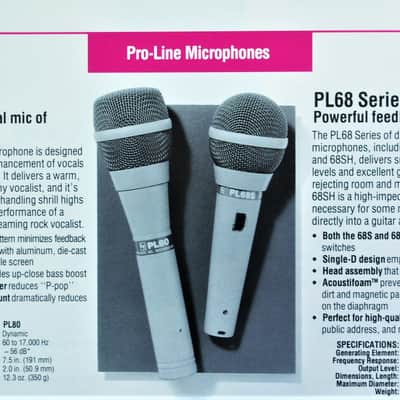 Vintage Electro-Voice PL-68 cardioid Dynamic Microphone w accessories Low Z PL-88 # 1 image 2